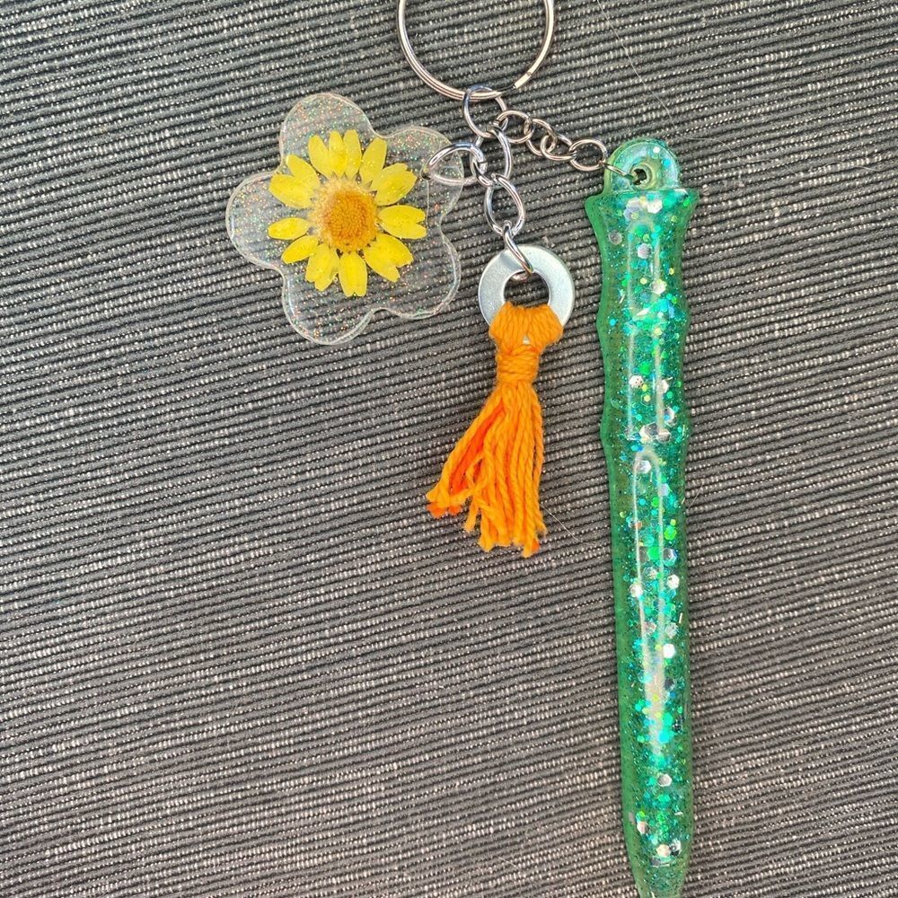 Green self defense keychain
